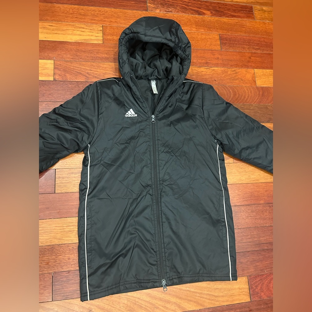 Kids Adidas Black Puffer Jacket